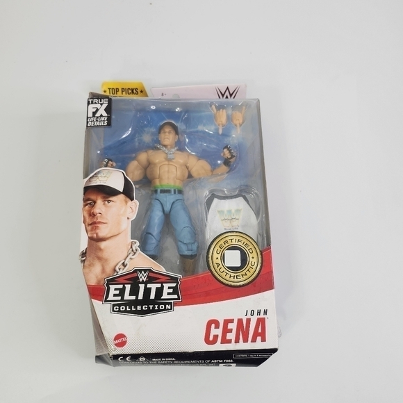 WWE Top Picks Elite John Cena 6-inch Action Figure with Accessories - Picture 5 of 6